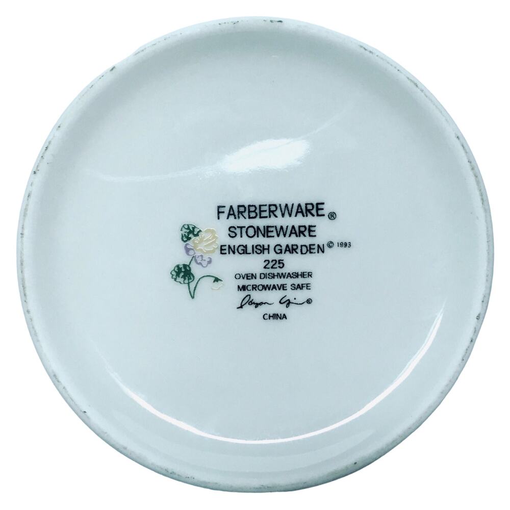 Farberware Stoneware English Garden Covered Sugar Bowl - Picture 3 of 3